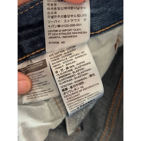 Levi’s Premium 501 ‘93 Men’s Size 29x30 Dark Wash Straight Leg Button Fly - Picture 7 of 10